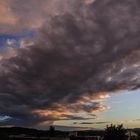 Wolkeninferno über meiner stadt