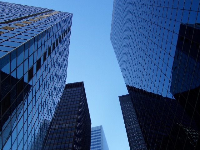 Wolkenkratzer an der Wall Street in NYC