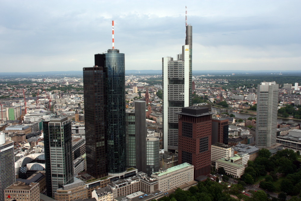 Wolkenkratzer Frankfurter Skyline