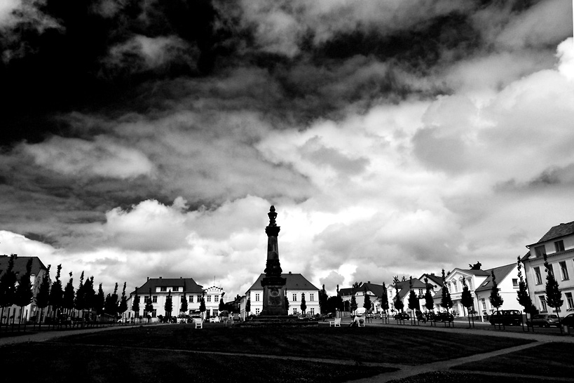 Wolkenkulisse über Putbus