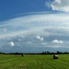 Wolkenkuppel über den Wiesen Sylts