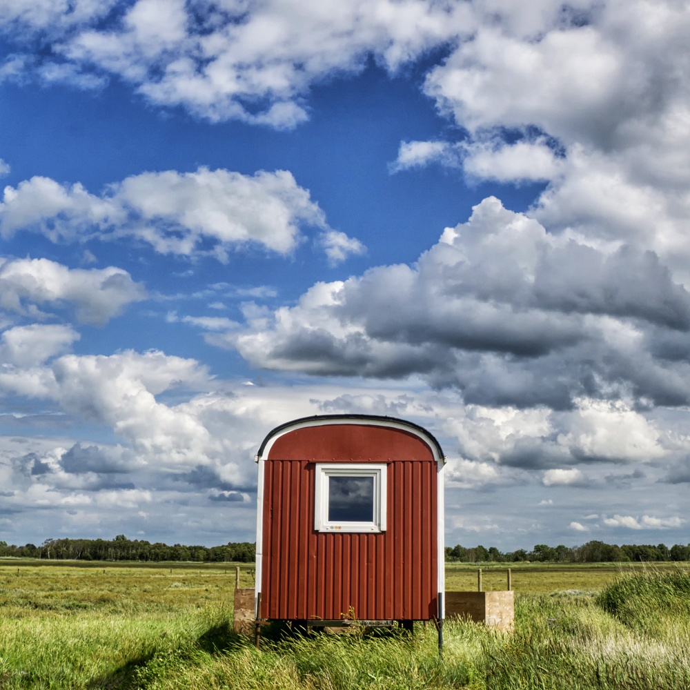 Wolkenlandschaft am Jadebusen