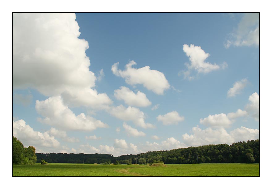 Wolkenlandschaft bei Grimma