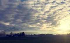 Wolkenleuchten über dem Pilatus ...