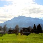 Wolkenleuchten über dem Pilatus ...