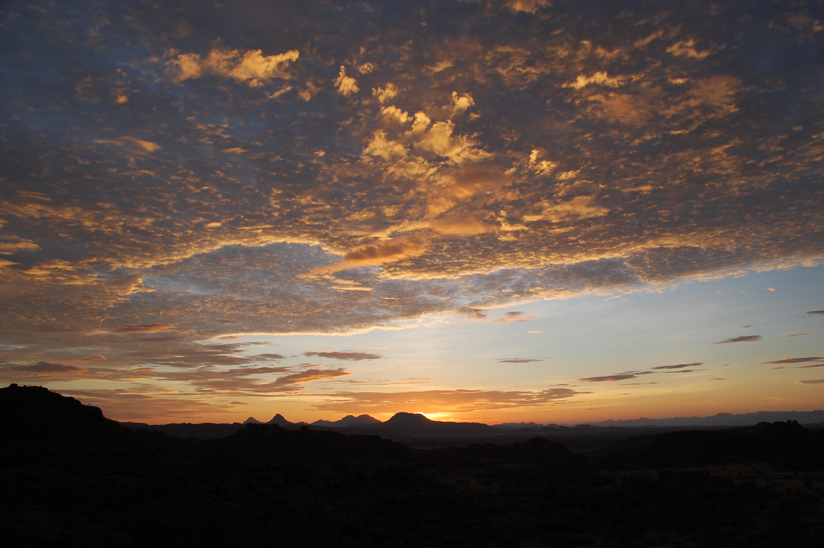 Wolkenlichtspiele im Damaraland