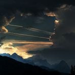 Wolkenloch über der Alpspitze