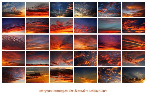 Wolkenmalerei am Morgen