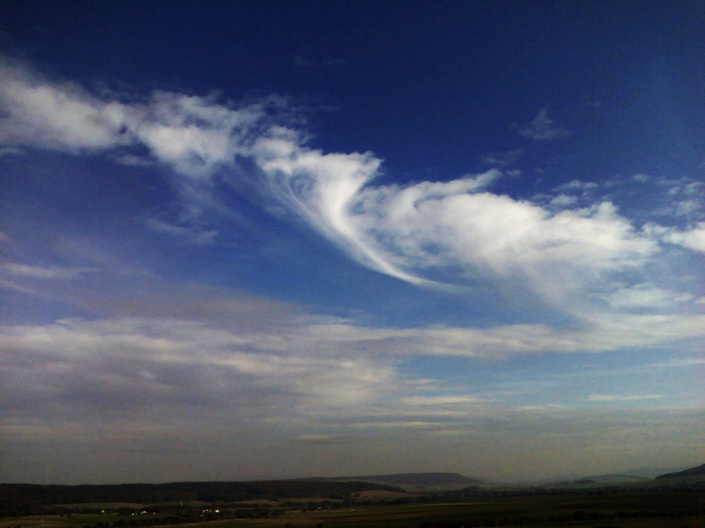 Wolkenmalerei über dem Weserbergland