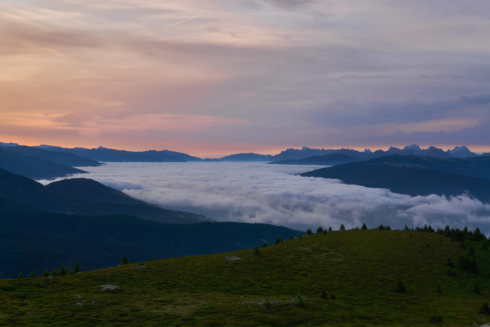 Wolkenmeer über dem Pustertal