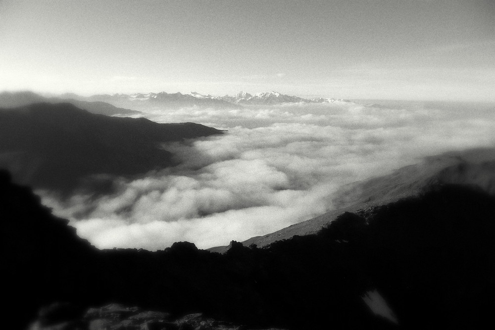 Wolkenmeer über dem Vinschgau