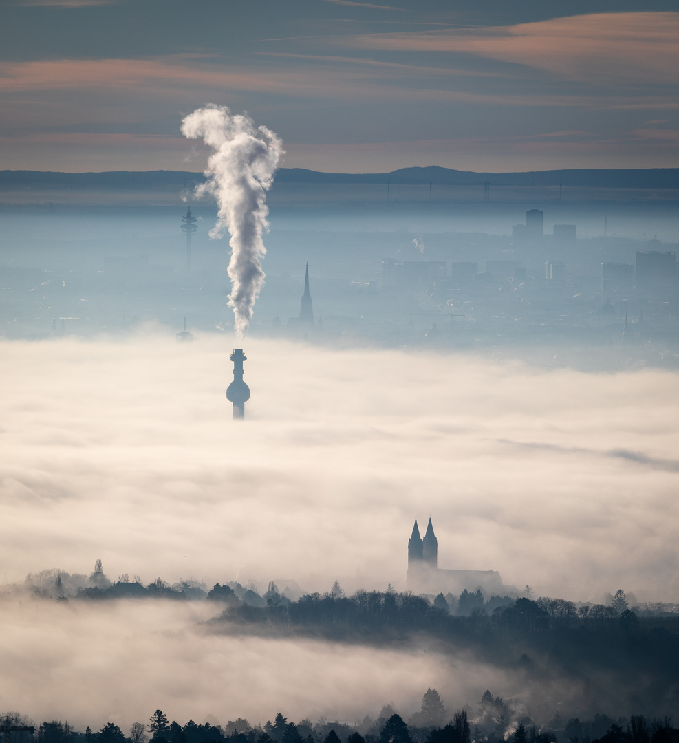 Wolkenmeer über Wien