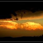 Wolkenmeer und Sonnenuntergang auf dem Kandel