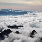 Wolkenmeer unter dem Säntis