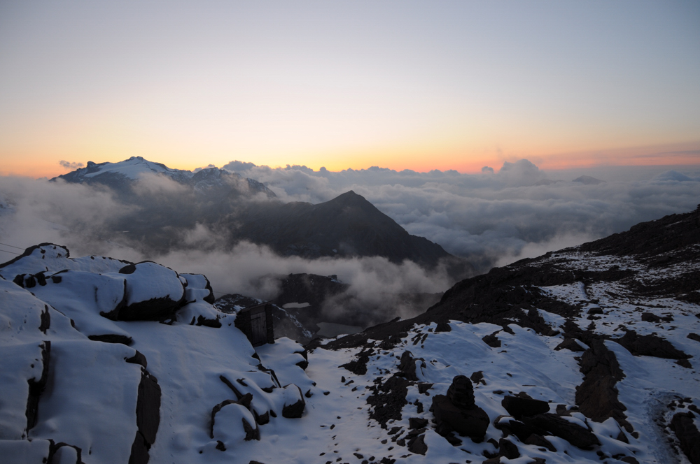 Wolkenmeer zu später Stunde