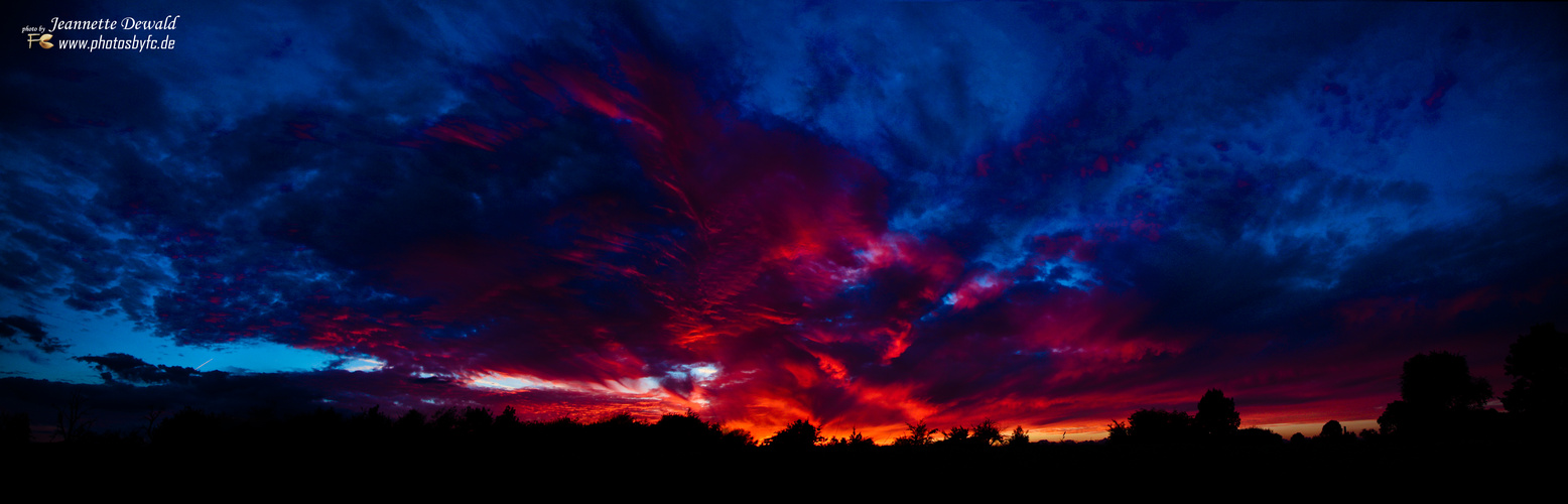 Wolkenpanorama/Sonnenuntergang - Photos by FC - Jeannette Dewald