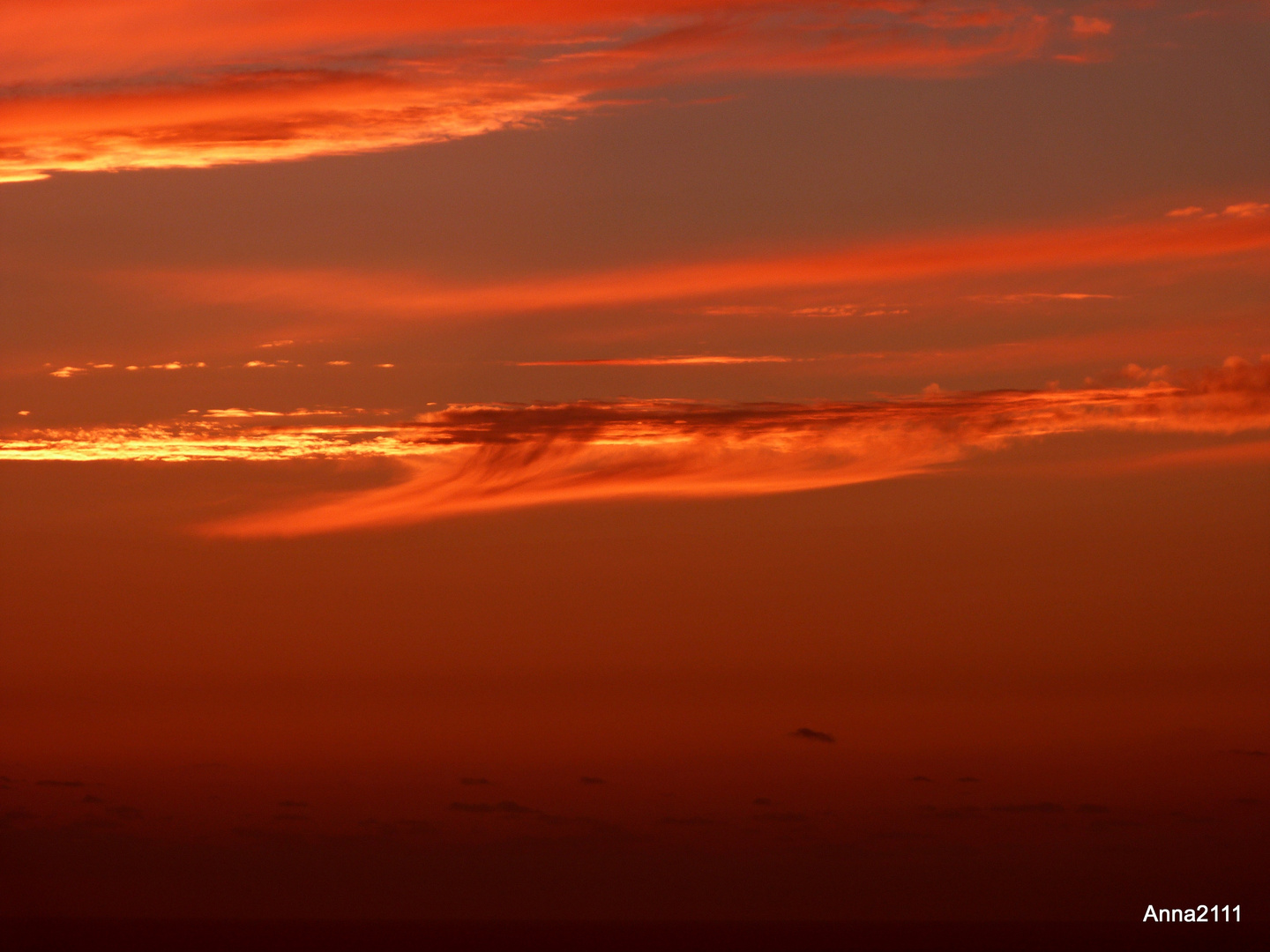 WolkenRegen im AbendSchein