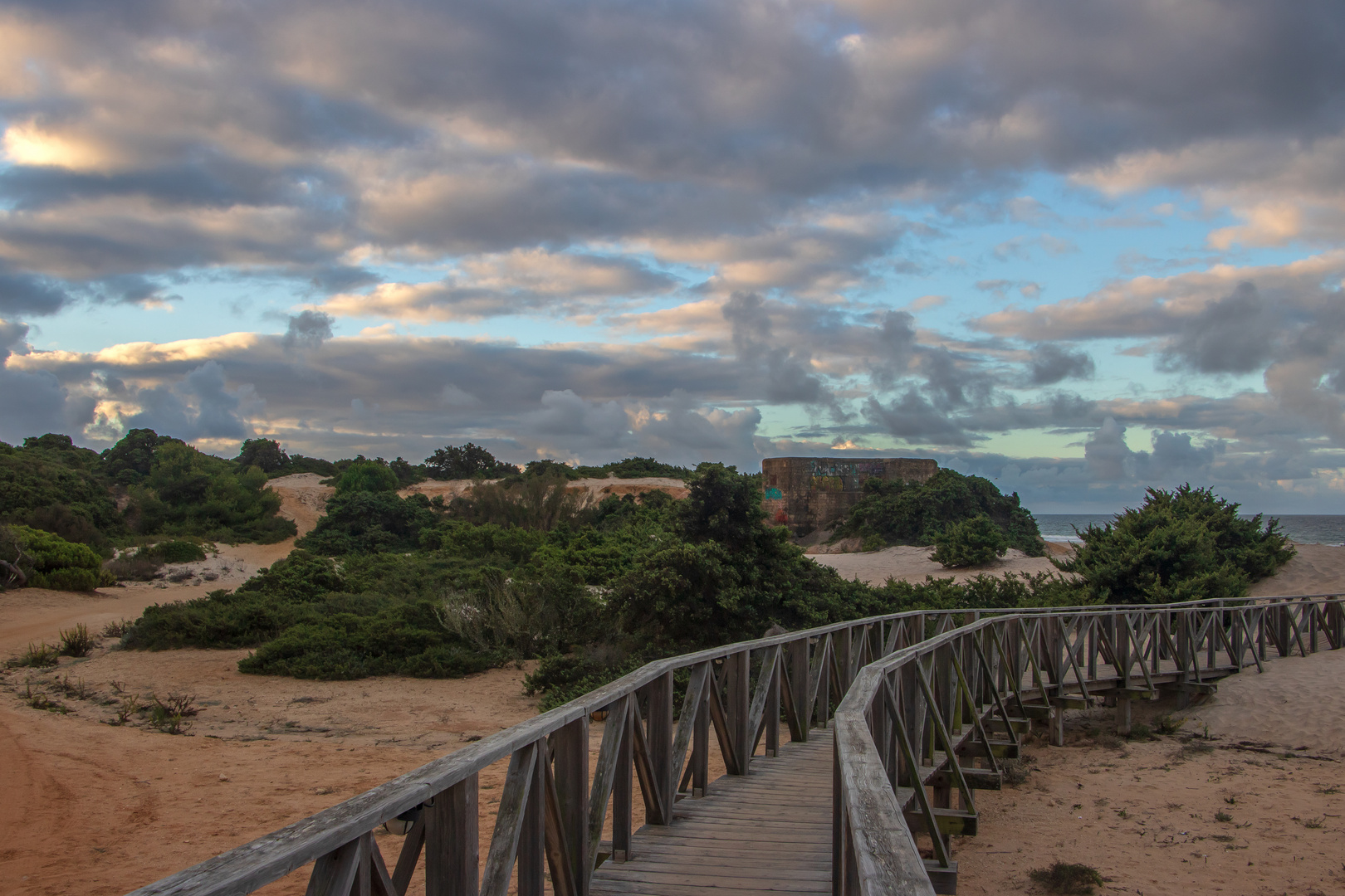 Wolkenreicher Strandtag