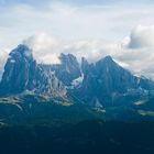 Wolkenreißen über der Langkofelgruppe