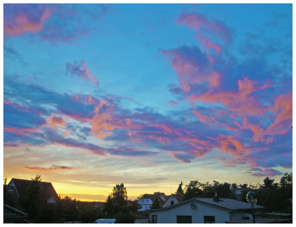 - Wolkenröte am Abend -