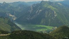 Wolkenschatten am See