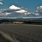 Wolkenschatten über dem Fichtelgebirgsvorland