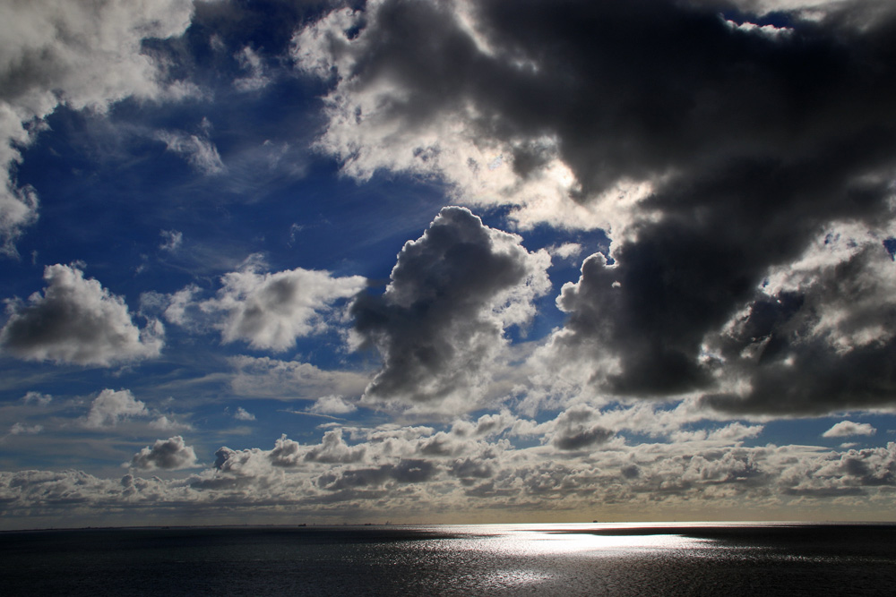 Wolkenschauspiel über der Nordsee