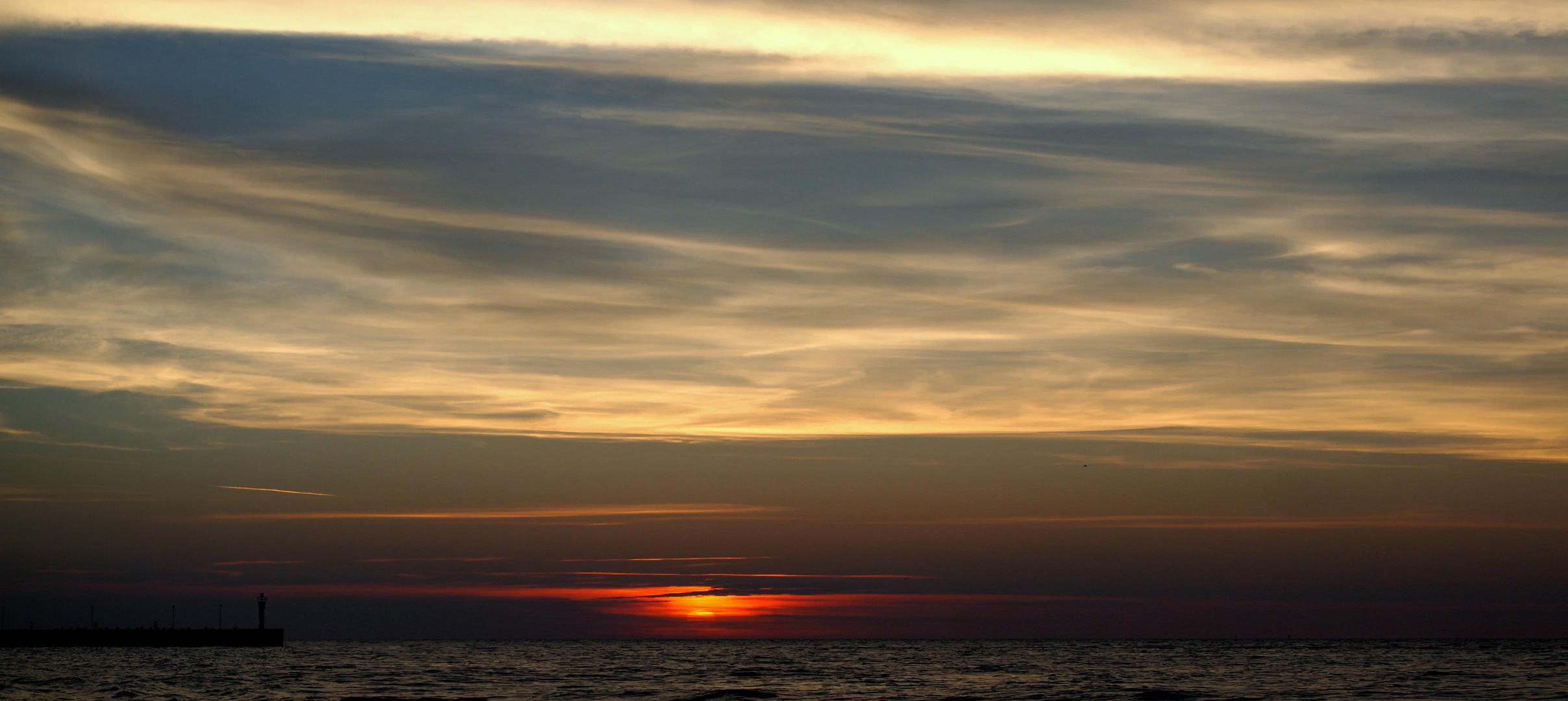 Wolkenschleier an der Ostsee