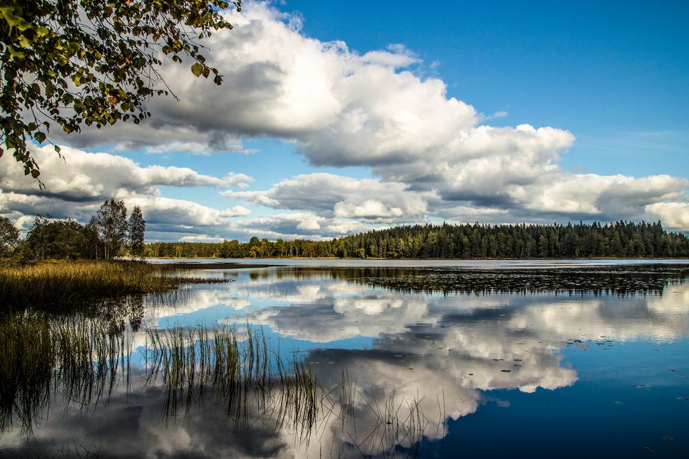 Wolkenspiegelung