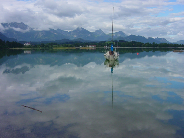 Wolkenspiegelung