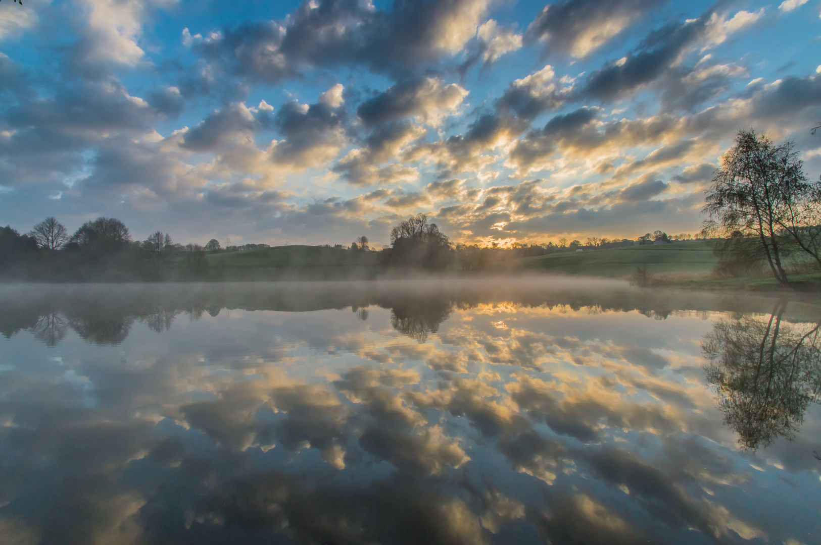 Wolkenspiegelung