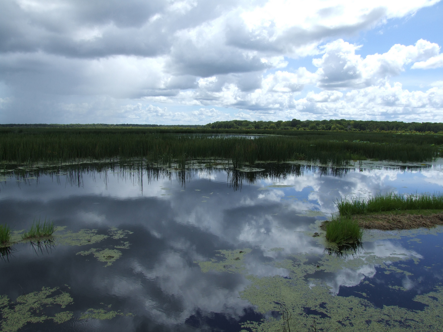 Wolkenspiegelung