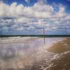 Wolkenspiegelung an der Nordsee 