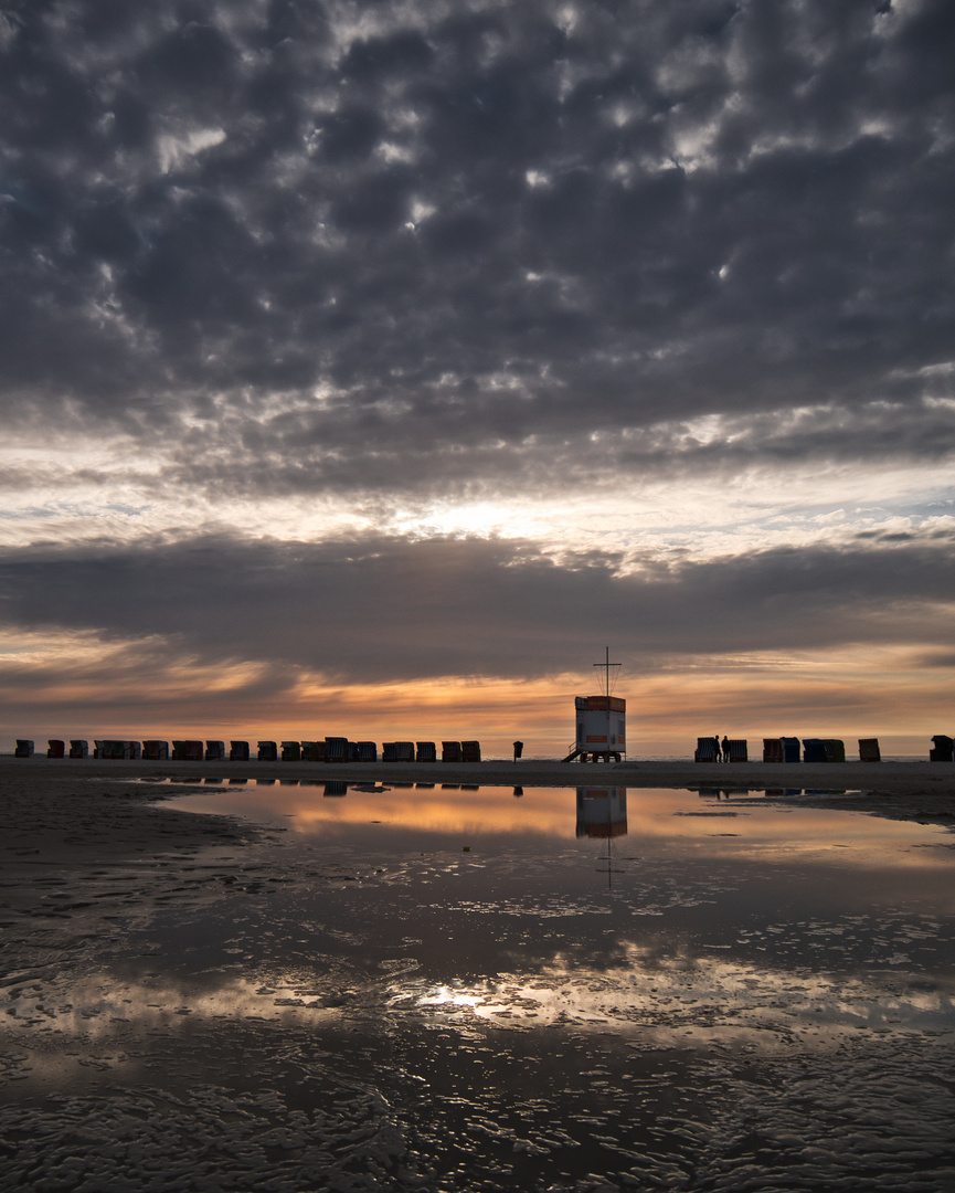 Wolkenspiegelung auf Amrum