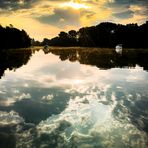 Wolkenspiegelung auf der Havel