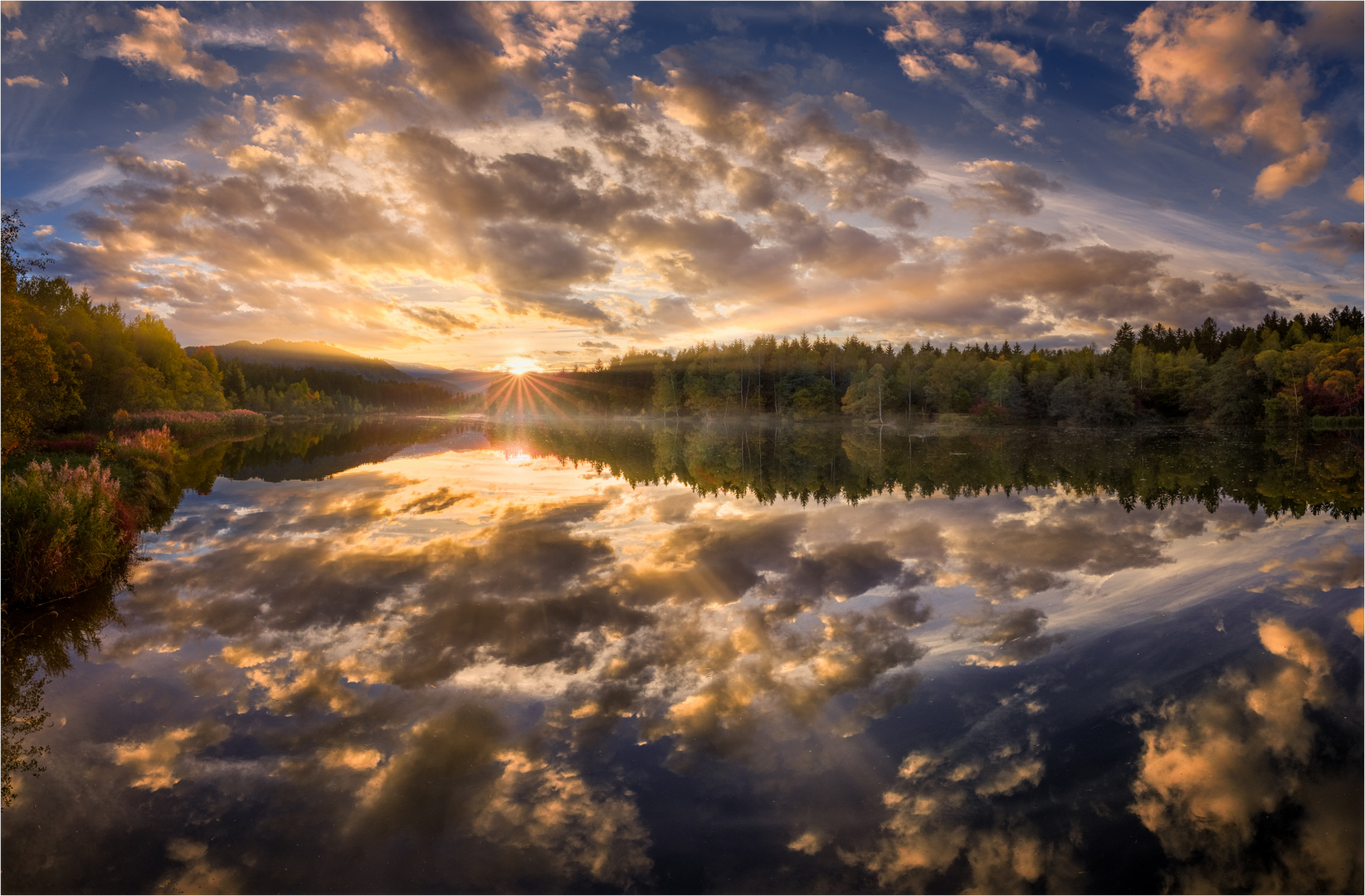 Wolkenspiegelung