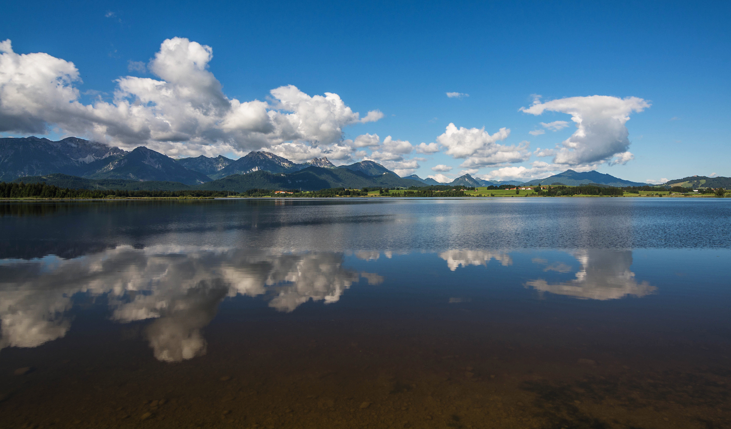 Wolkenspiegelung