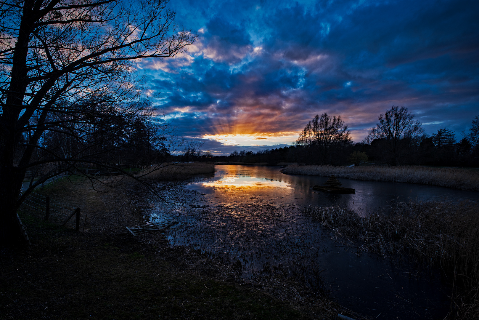 Wolkenspiegelung