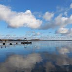 Wolkenspiegelung im Großen Plöner See