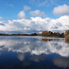 Wolkenspiegelung im Kleinen Plöner See am 11. November 2016