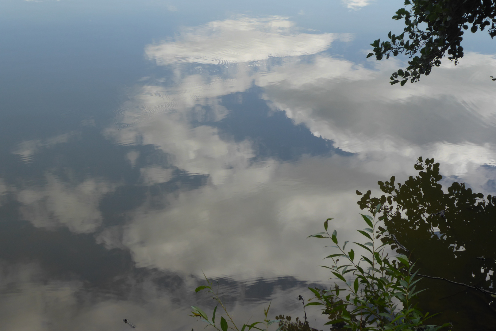 Wolkenspiegelung im See