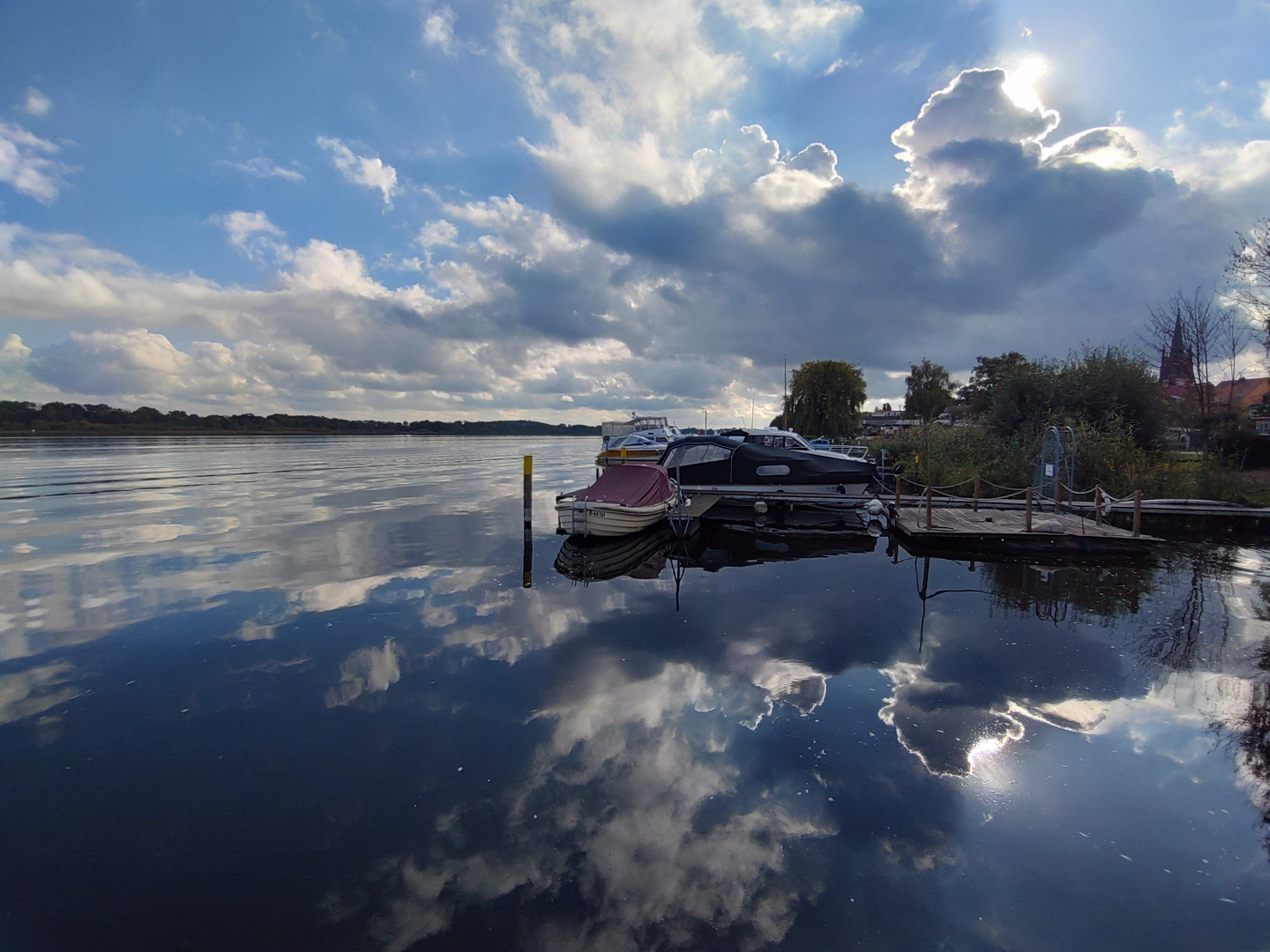 Wolkenspiegelung in Werder (Havel)