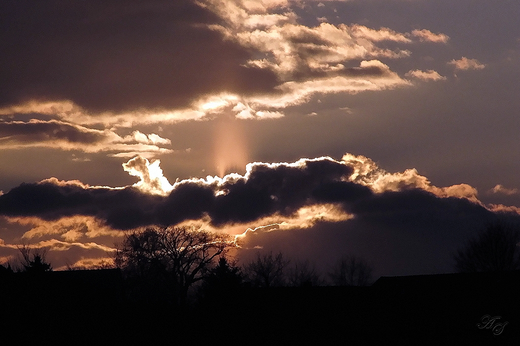 Wolkenspiel am Himmel