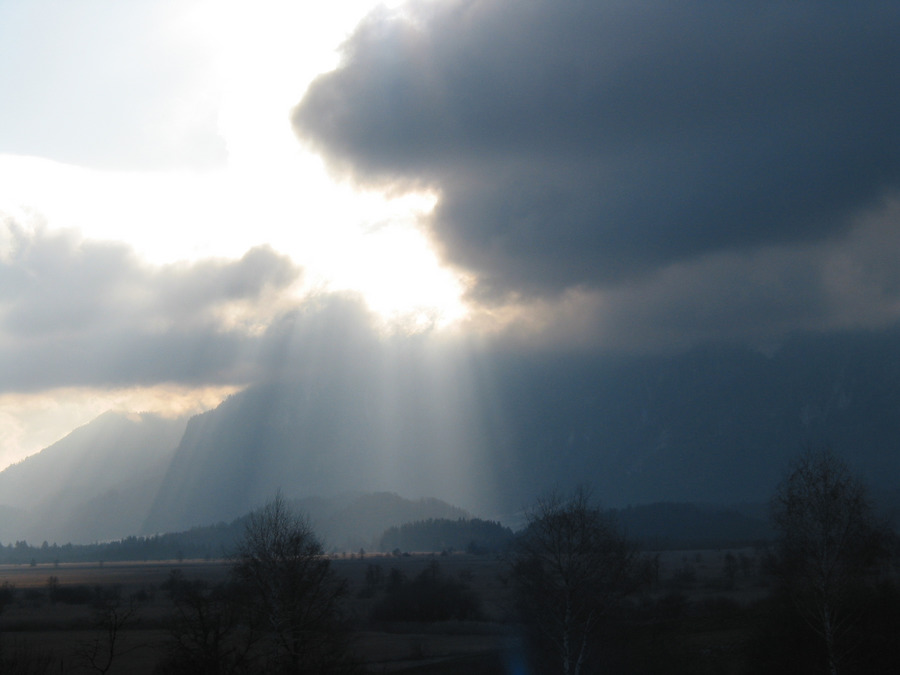 Wolkenspiel am Murnauer Moos