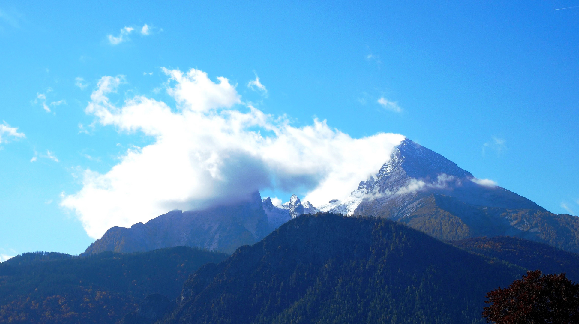 Wolkenspiel am Watzmann