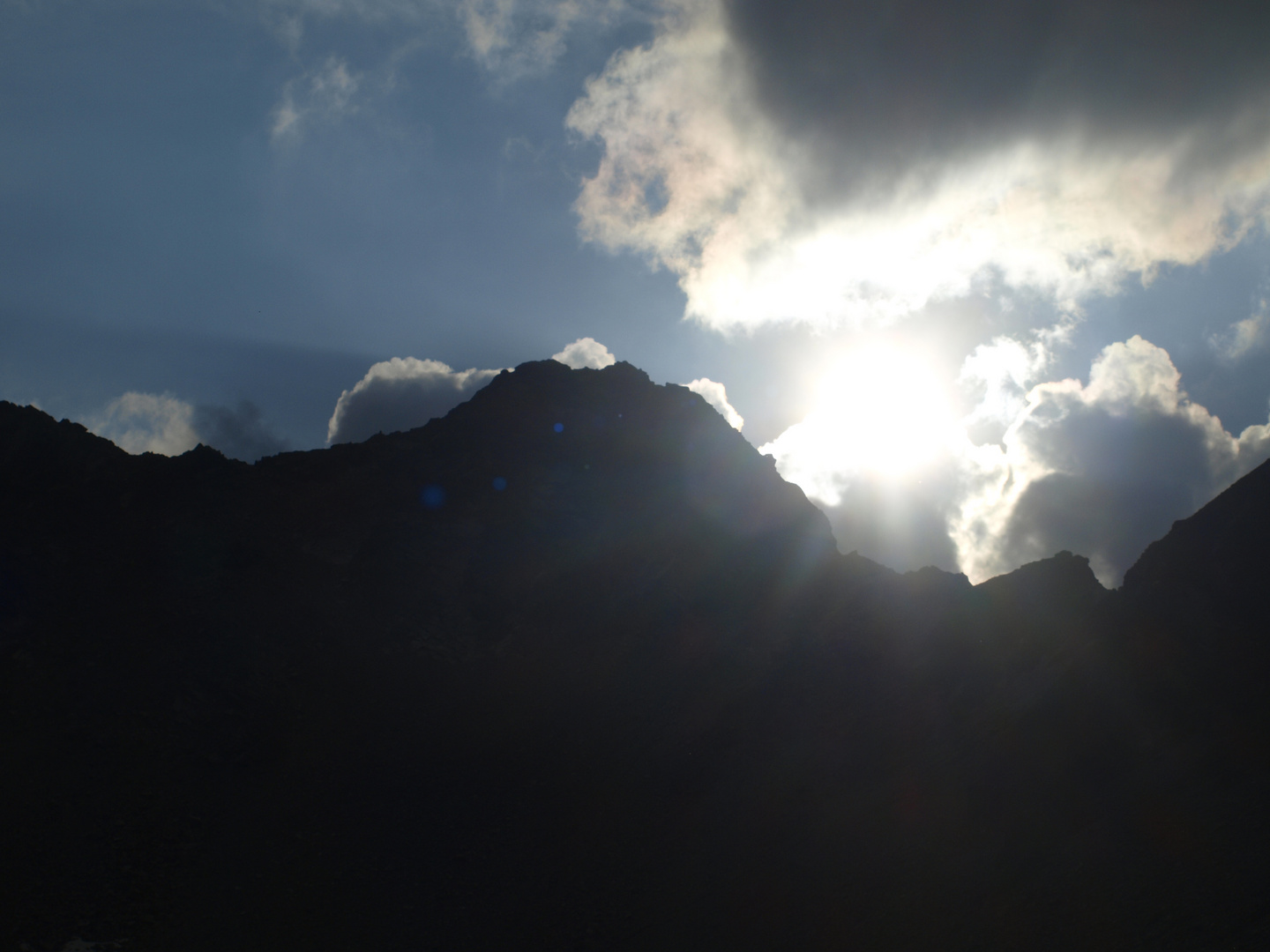 Wolkenspiel bei der Kromerspitze