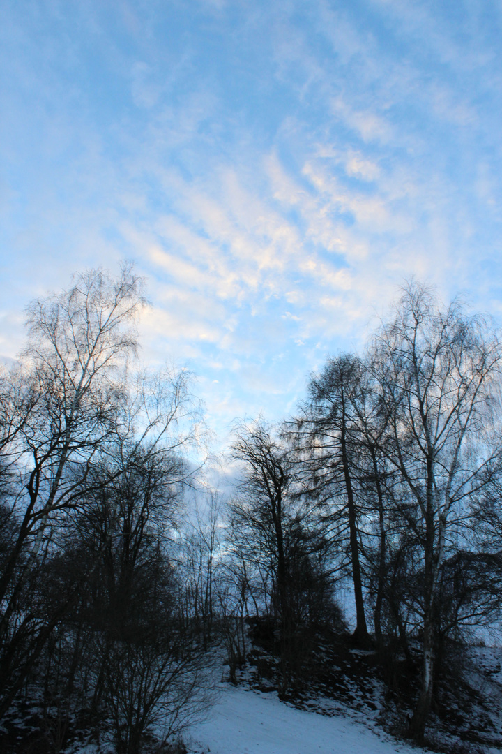 Wolkenspiel im Winter