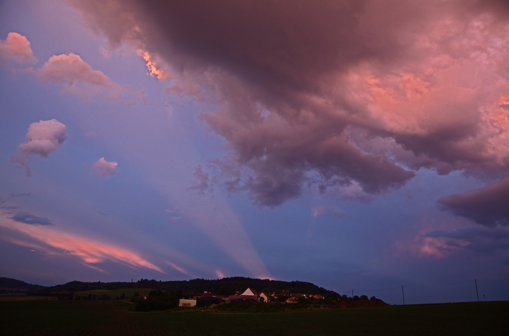 Wolkenspiel in der Dämmerung