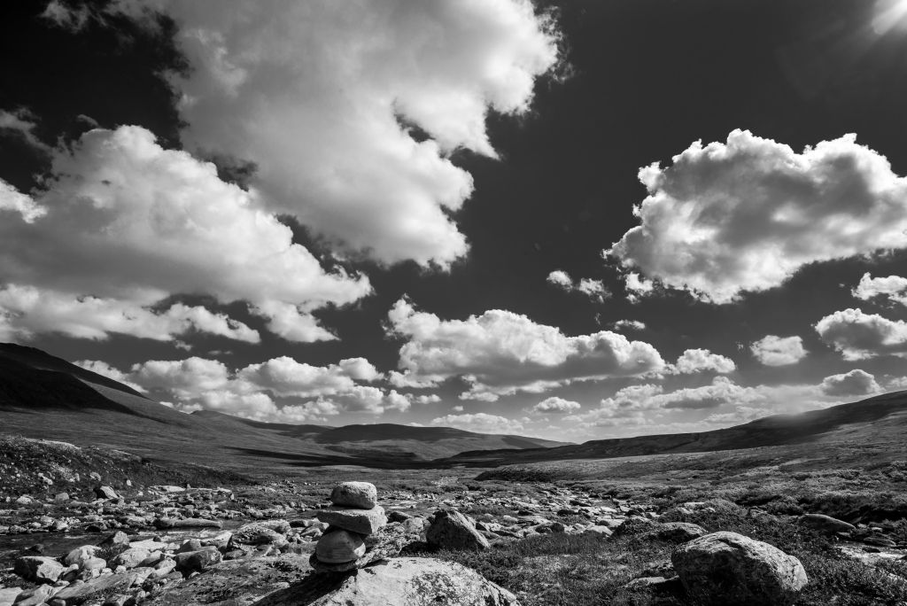 Wolkenspiele im Dovrefjell (Norwegen)