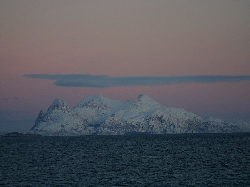 Wolkenspiele über Norwegen Dezember 2005